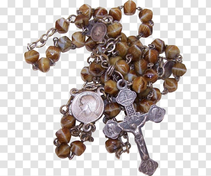 Rosary Bead Gemstone Brown Transparent PNG