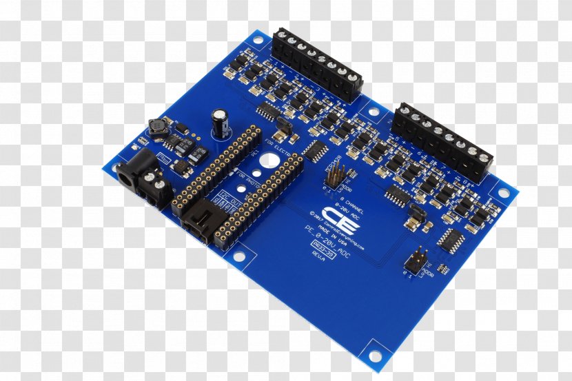 Microcontroller Electronic Component Electronics Current Loop Analog-to-digital Converter - Digitaltoanalog - Bit Transparent PNG
