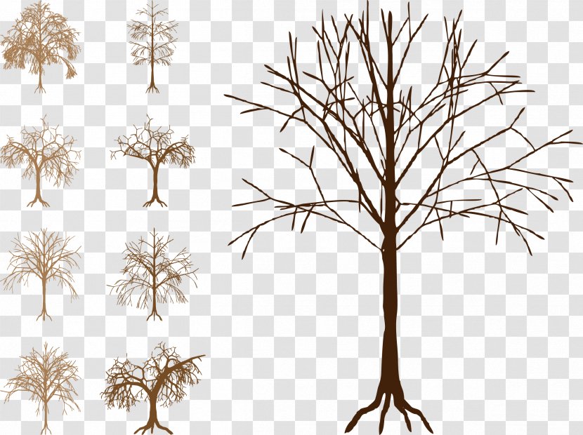 Silhouette Tree Trunk Clip Art - Drawing - Dead Vector Image Transparent PNG