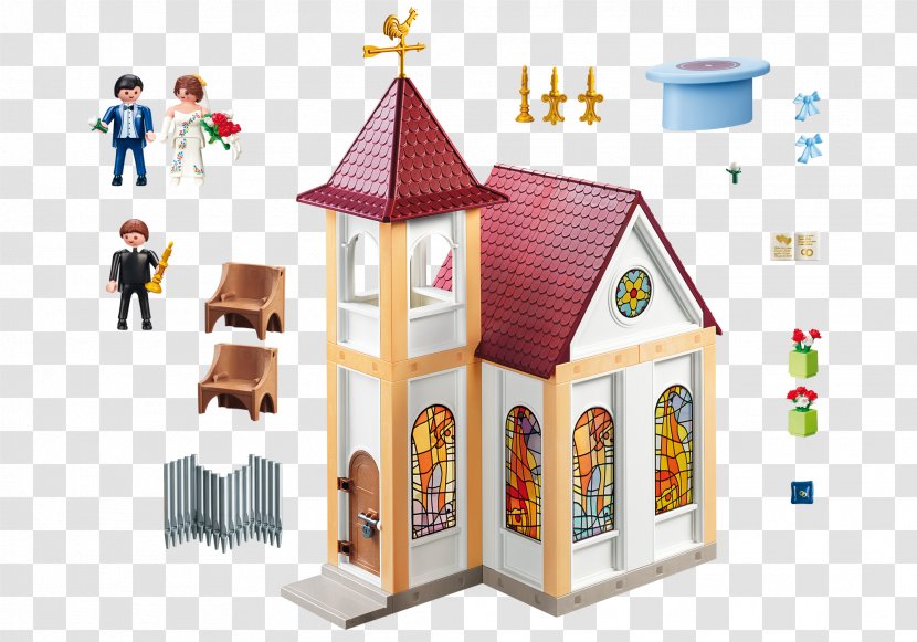 Playmobil City Life 5053 9078 Shopping Plaza Church Toy - Place Of Worship Transparent PNG