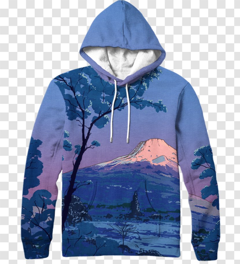 Hoodie Sweater Zipper Clothing Mount Fuji - Shirt Transparent PNG