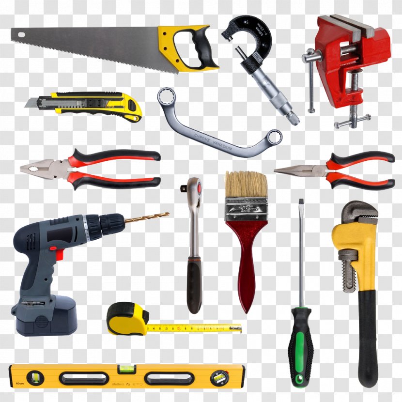 Hand Tool Toolbox Carpenter - Wrench - Repair Tools Vector Material Transparent PNG