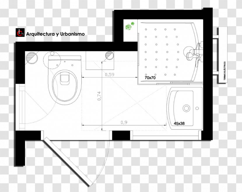 Shower Design Floor Plan Architecture Bathroom - Text Transparent PNG