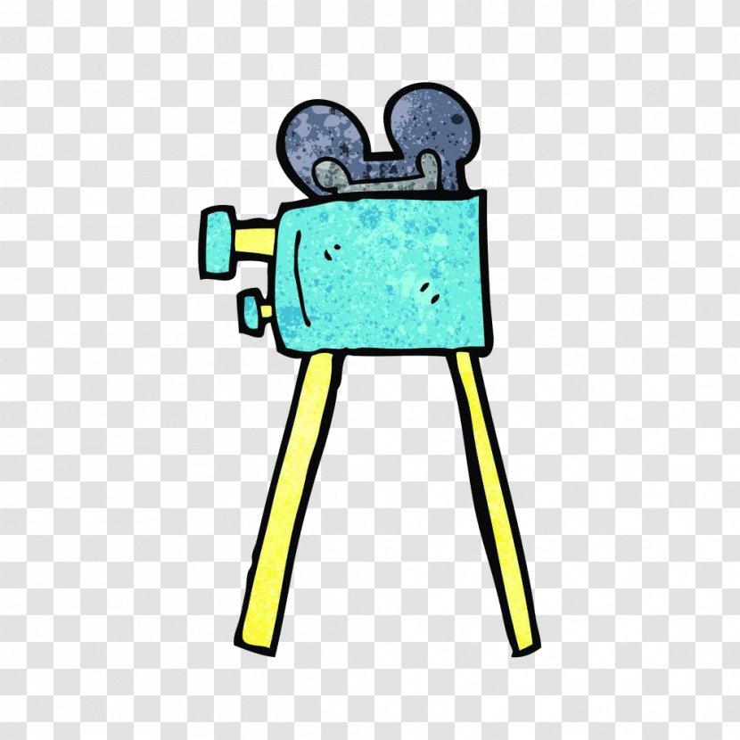 Photography Camera Operator Caricature Illustration - Movie - Hand Painted Color Projector Transparent PNG