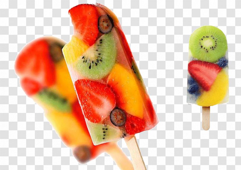 Ice Cream Pops Fruit Strawberry - Tree Transparent PNG