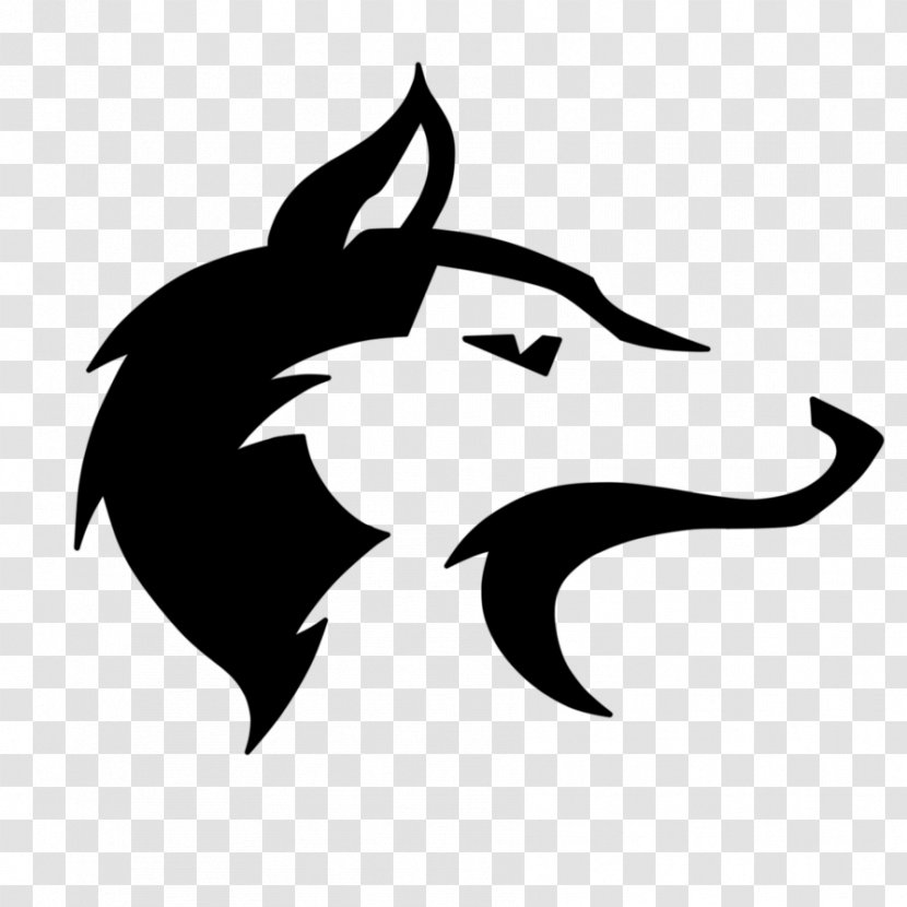 Tattoo Gray Wolf Art Clip - Black And White - Artwork Transparent PNG
