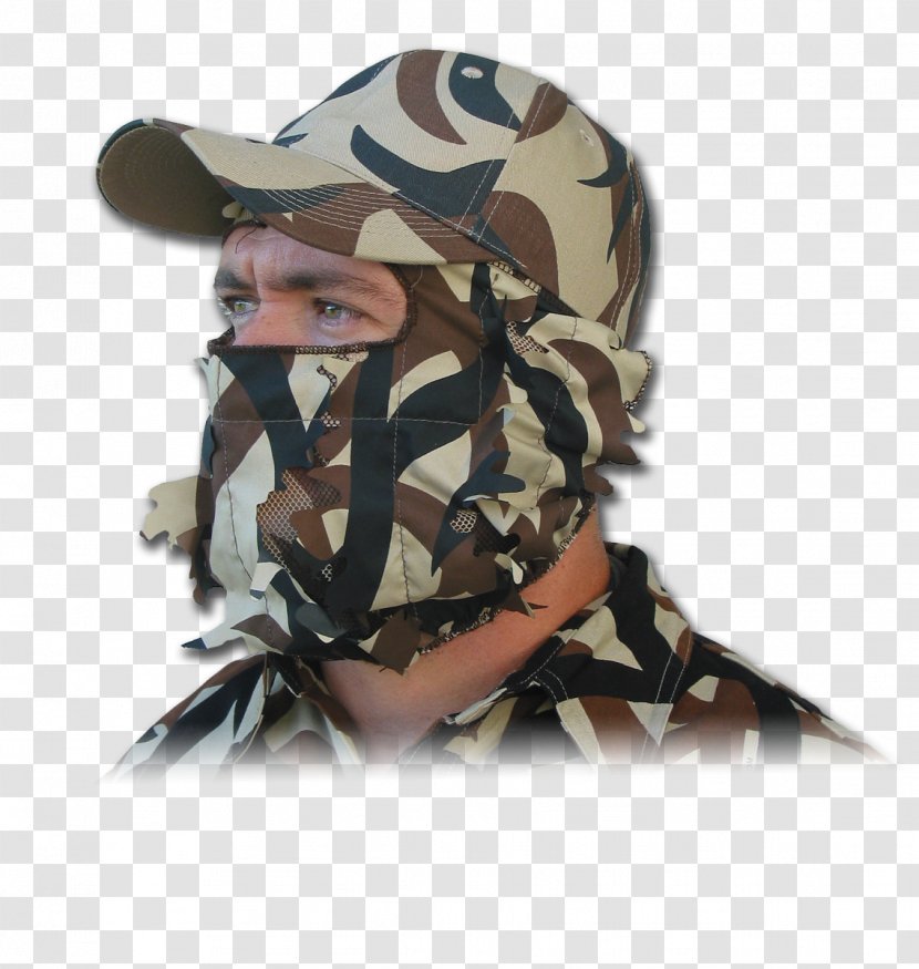 Camouflage Hat Mask Clothing Suit - Hunting Transparent PNG