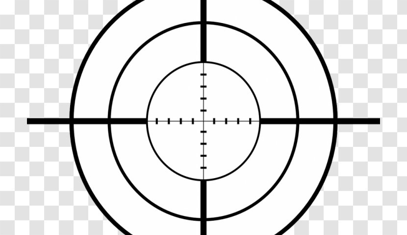 Clip Art Reticle Vector Graphics Telescopic Sight - Silhouette - Target Field Transparent PNG