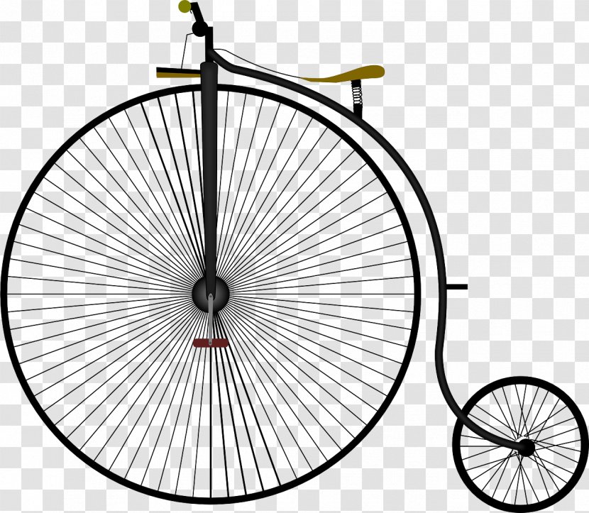 Penny-farthing Bicycle Clip Art - Hybrid Transparent PNG