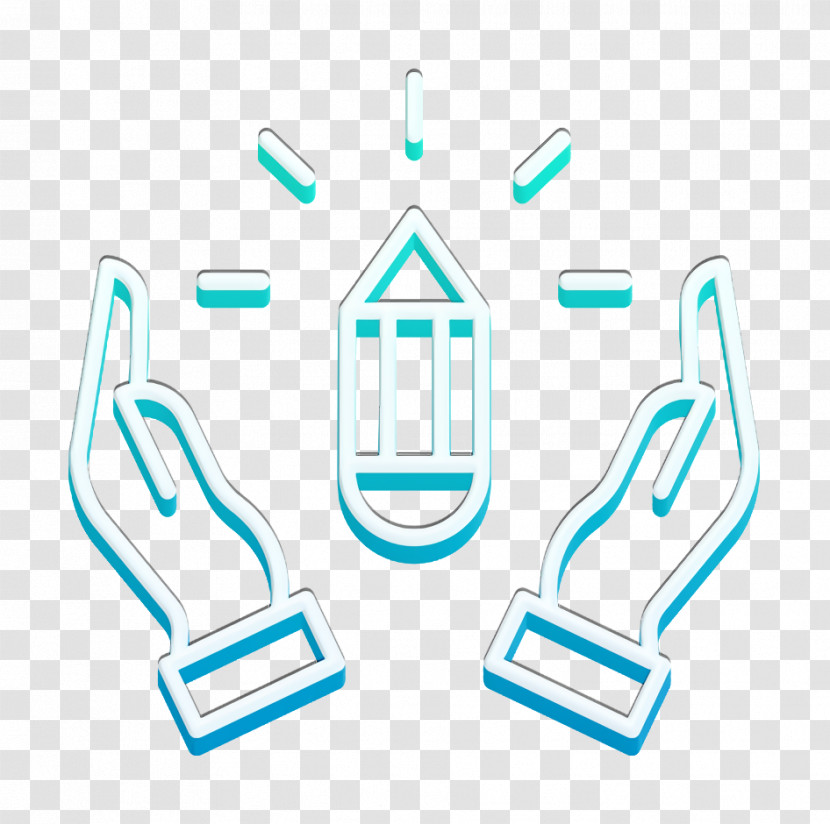 Student Icon Hands Icon Creative Icon Transparent PNG