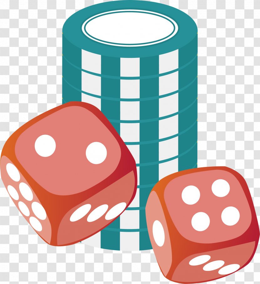 Dice Mahjong Role-playing Game - Watercolor - Stereo Vector Transparent PNG