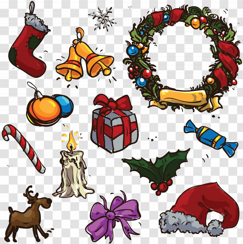 Christmas Tree Ornament Ded Moroz Clip Art - Stockings - Cinnamon Transparent PNG