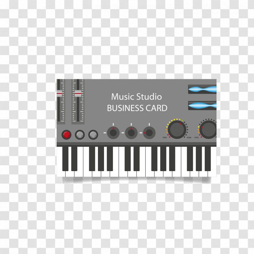 Digital Piano Electronic Keyboard Mixing Console - Frame - Vector Mouse Painted Mixer Transparent PNG