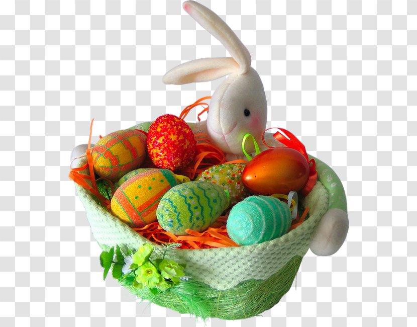 Easter Bunny Egg Basket Holiday - Fruit - Eggs Transparent PNG