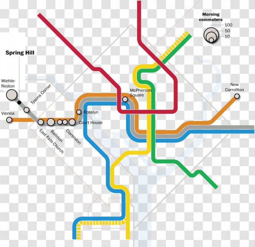 Washington, D.C. Washington Metropolitan Area Transit Authority Rapid Map - Diagram Transparent PNG