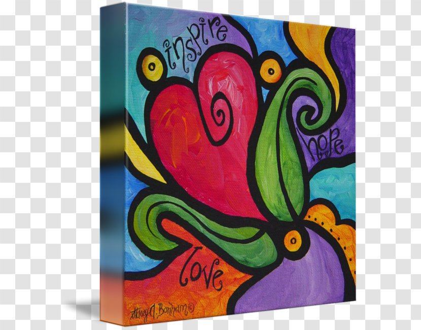 Modern Art Acrylic Paint Painting Visual Arts - Love Transparent PNG