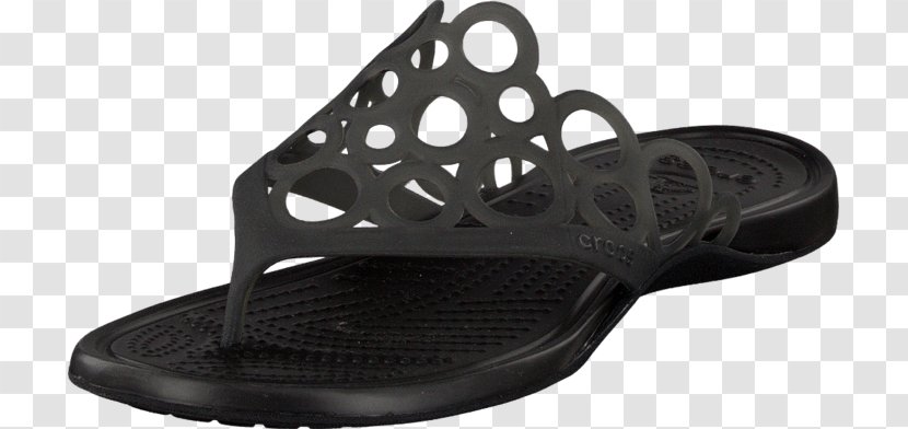 Flip-flops Shoe Sandal Crocs Slide - Black Flip Flops Transparent PNG