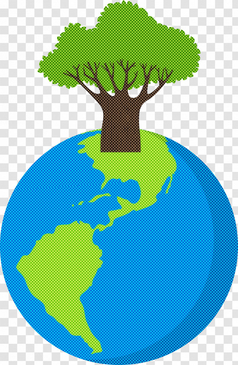 Earth Tree Go Green Transparent PNG