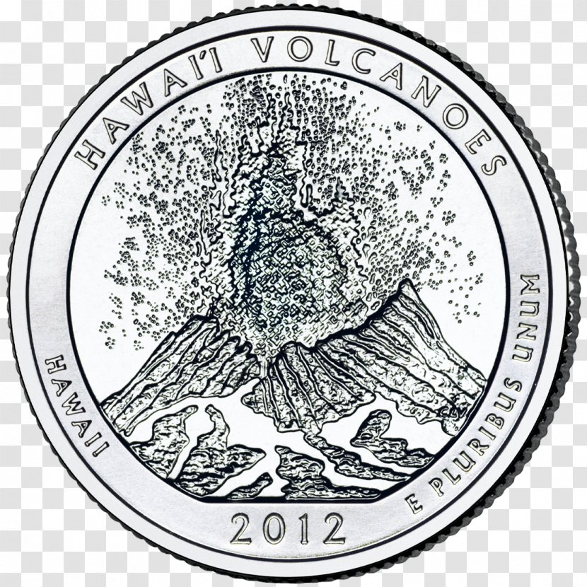 Search & Save: National Park Quarters Hawaii Volcanoes United States Mint - Save - Coin Transparent PNG