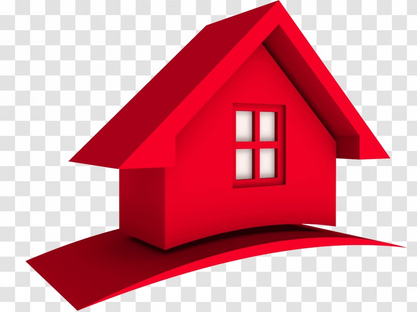 House Real Estate Logo - Red Transparent PNG