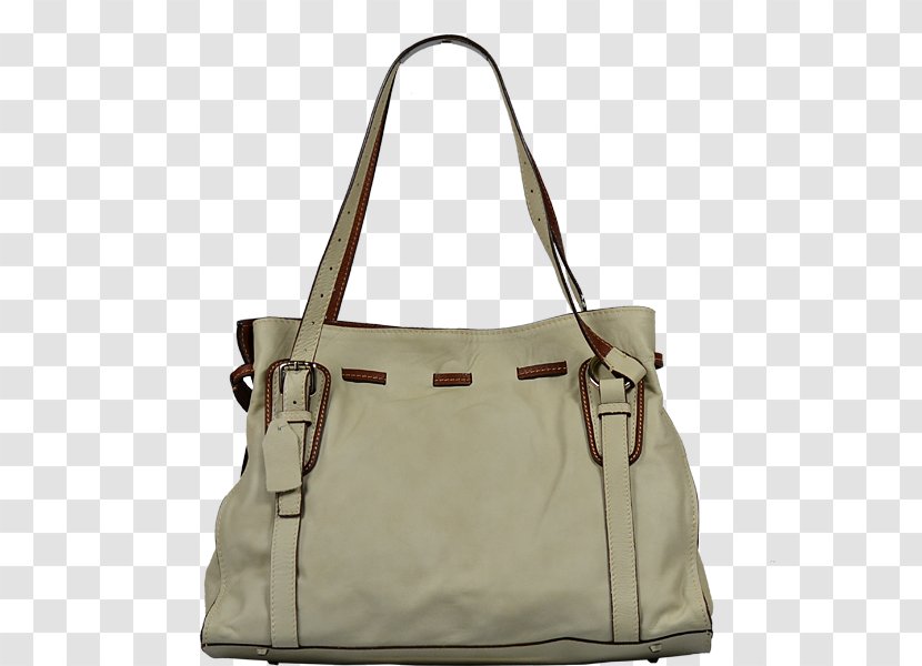 Tote Bag Hobo Leather Handbag Beige - White - Novak Transparent PNG