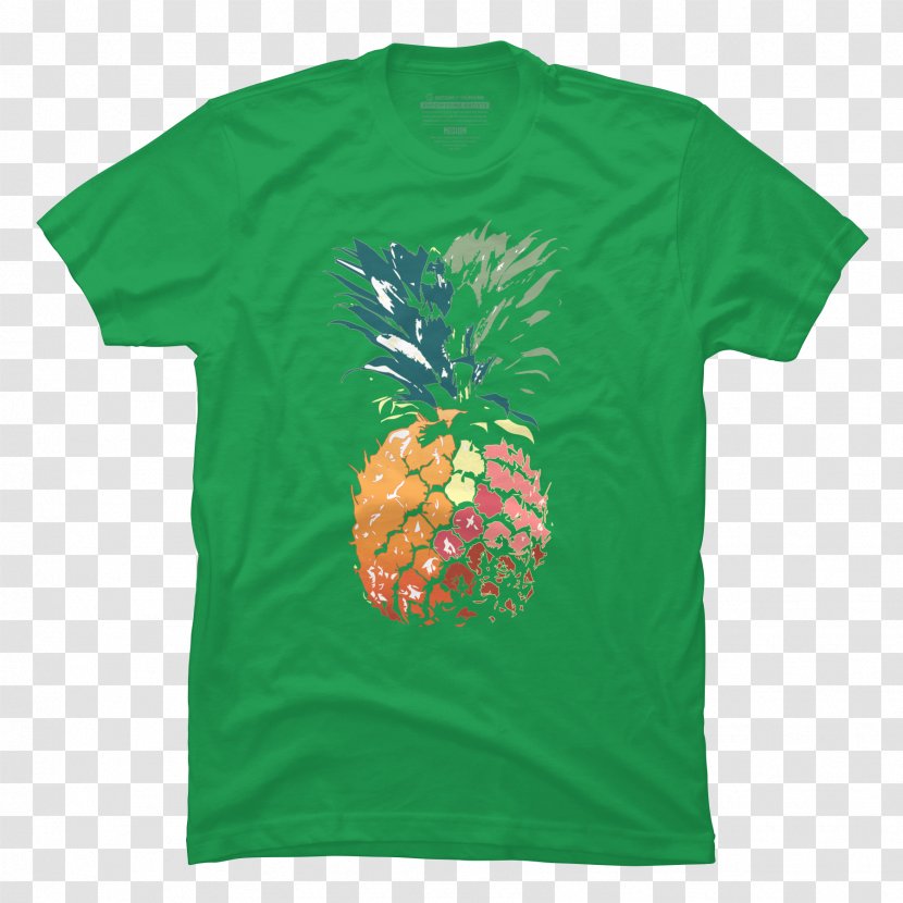 T-shirt Hoodie Gildan Activewear Clothing - Active Shirt - Hand Painted Pineapple Transparent PNG