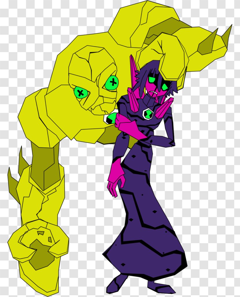 Ben 10 Cartoon Drawing - Purple - Deviantart Transparent PNG