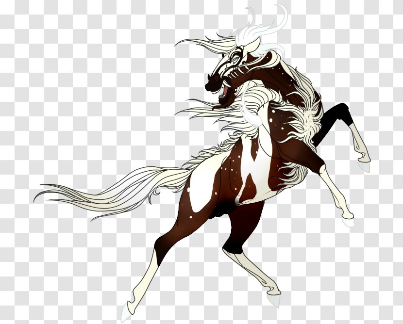 Mustang Stallion Pony Halter Rein - Mythical Creature - Snow Storm Transparent PNG