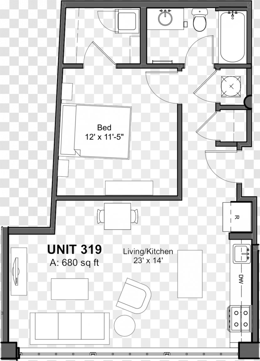 Floor Plan Line Transparent PNG