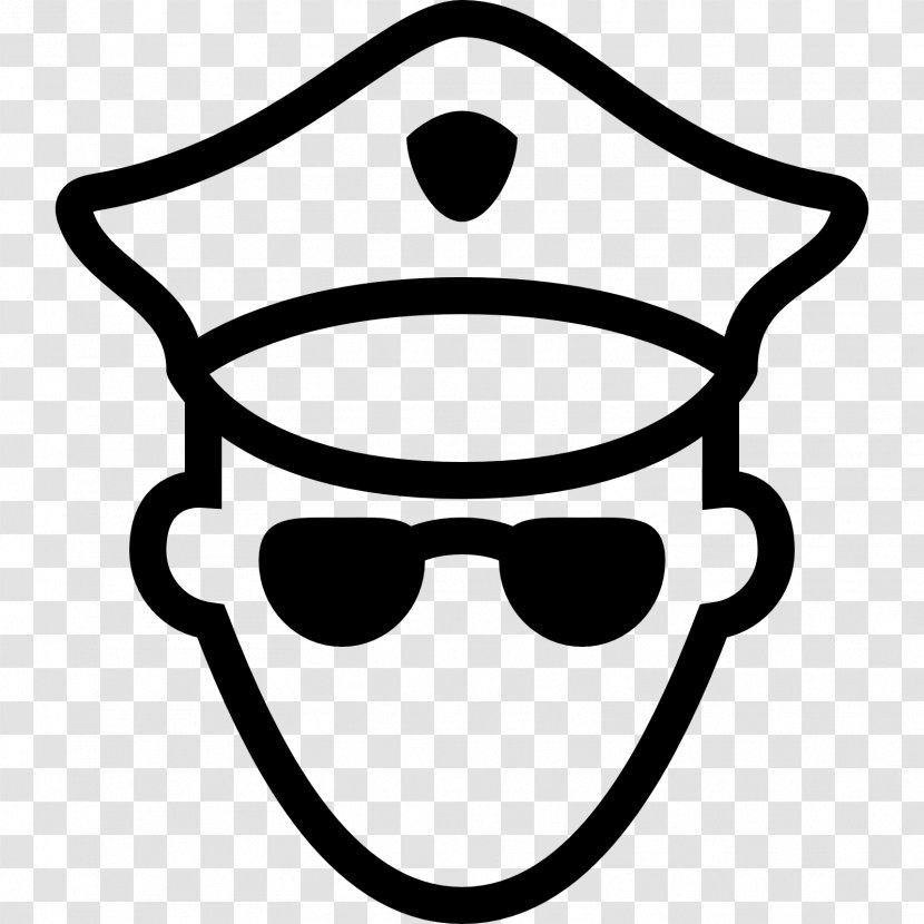 Police Officer IOS 7 - Line Art - Policeman Transparent PNG
