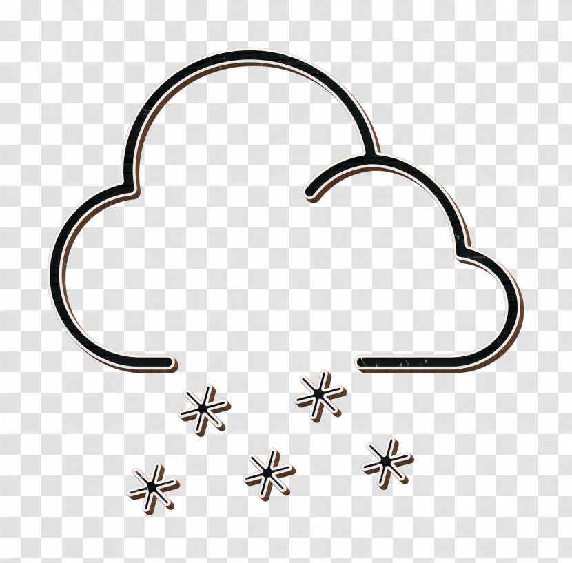 Rain Cloud - Snow Icon - Body Jewelry Transparent PNG