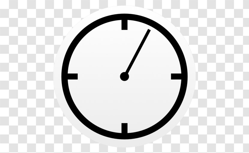 Simple Desktop Timer - Symbol - Black And White Transparent PNG