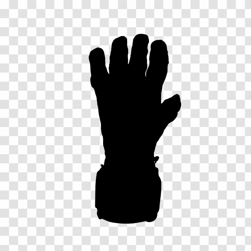Thumb Black & White - Fashion Accessory - M Glove Font Silhouette Transparent PNG