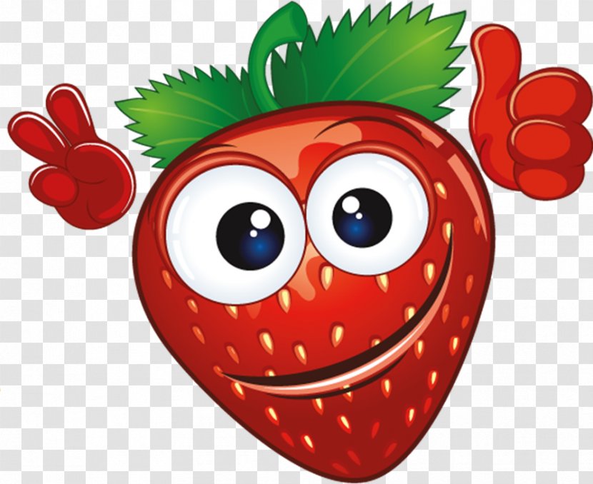 Strawberry Smile Auglis - Silhouette - Smiling Transparent PNG