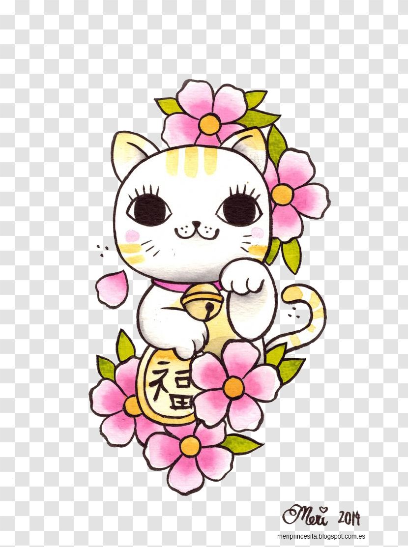 Japan Cat Maneki-neko Luck - Maneki Neko Clipart Transparent PNG