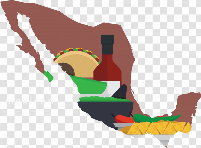 Mexico City United States Republic Of The Rio Grande Mexican Cuisine Irreligion In - Gourmet Map Silhouette Transparent PNG