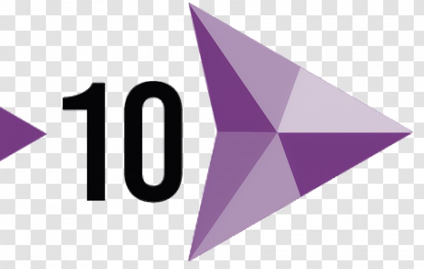 Logo - Triangle - Text Violet Transparent PNG