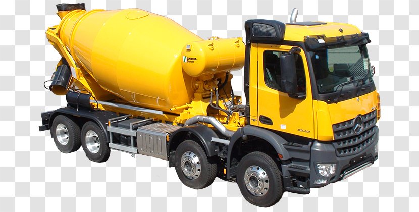 Cement Mixers Betongbil Concrete Pump Plant - Motor Vehicle - Truck Transparent PNG