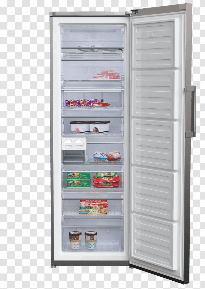 BEKO RFNE312E33W Freezers Refrigerator Auto-defrost - Stainless Steel Transparent PNG