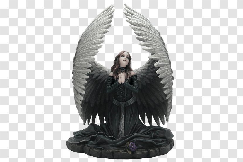 Statue Fallen Angel Figurine Prayer Transparent PNG