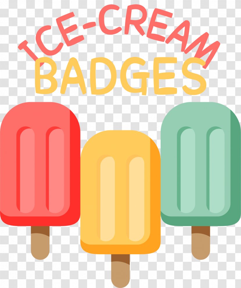 Ice Cream Pop - Logo - Cartoon Label Transparent PNG