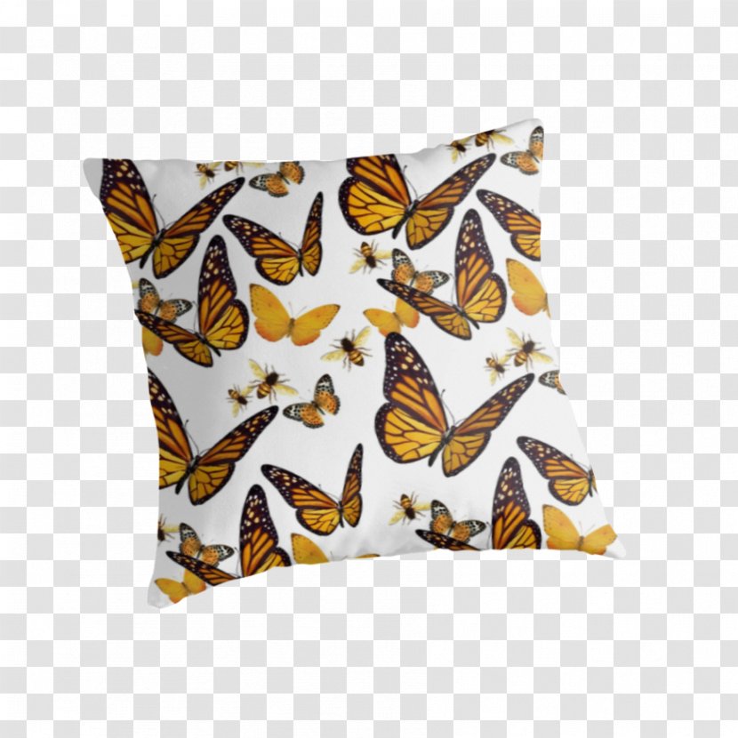 Monarch Butterfly Lovers Light Denny Laine With Paul McCartney Throw Pillows - Retro Sunbeams Yellow Stripes Transparent PNG