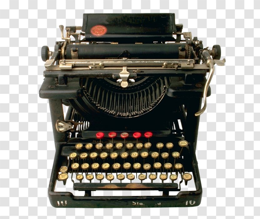 Typewriter Computer Keyboard Paper QWERTY - Printing - Layout Transparent PNG