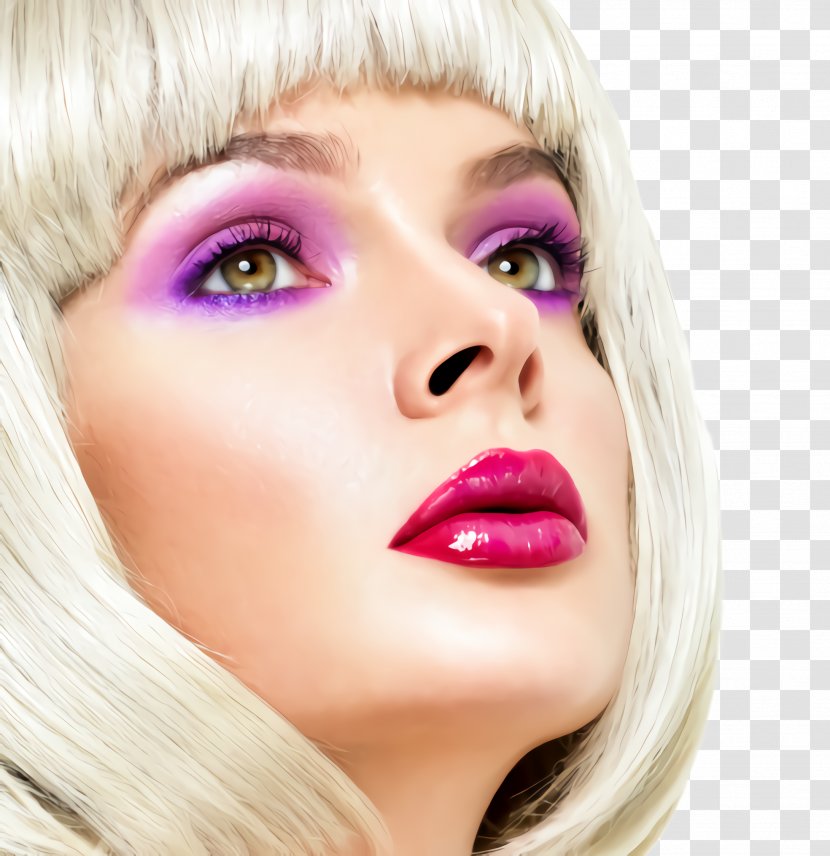 Hair Face Lip Eyebrow Blond - Cheek Beauty Transparent PNG