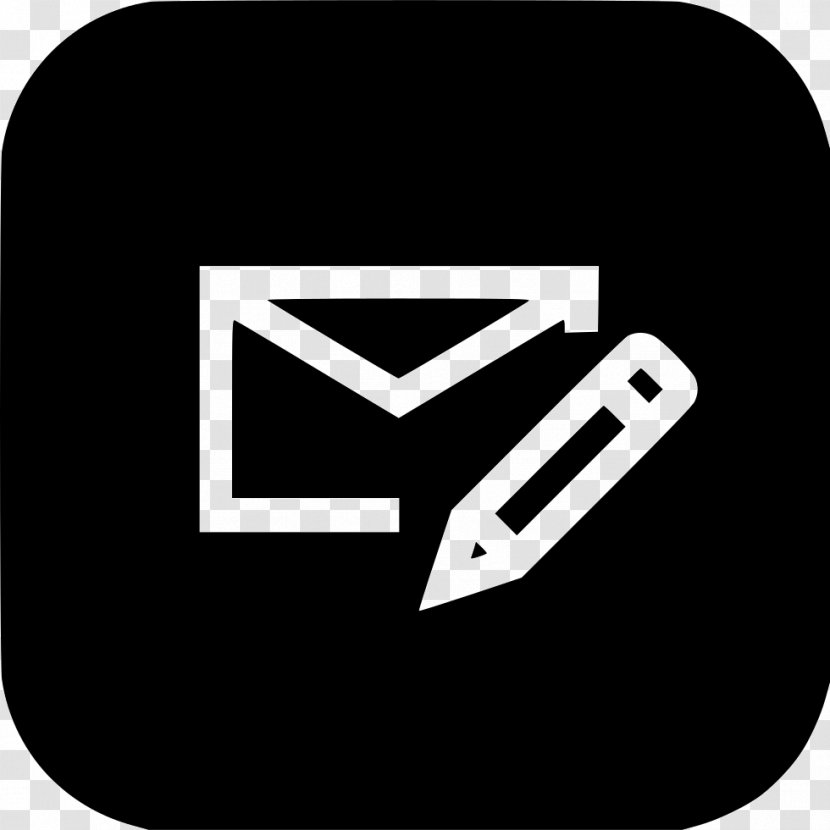 Email User Interface Message - Black Transparent PNG