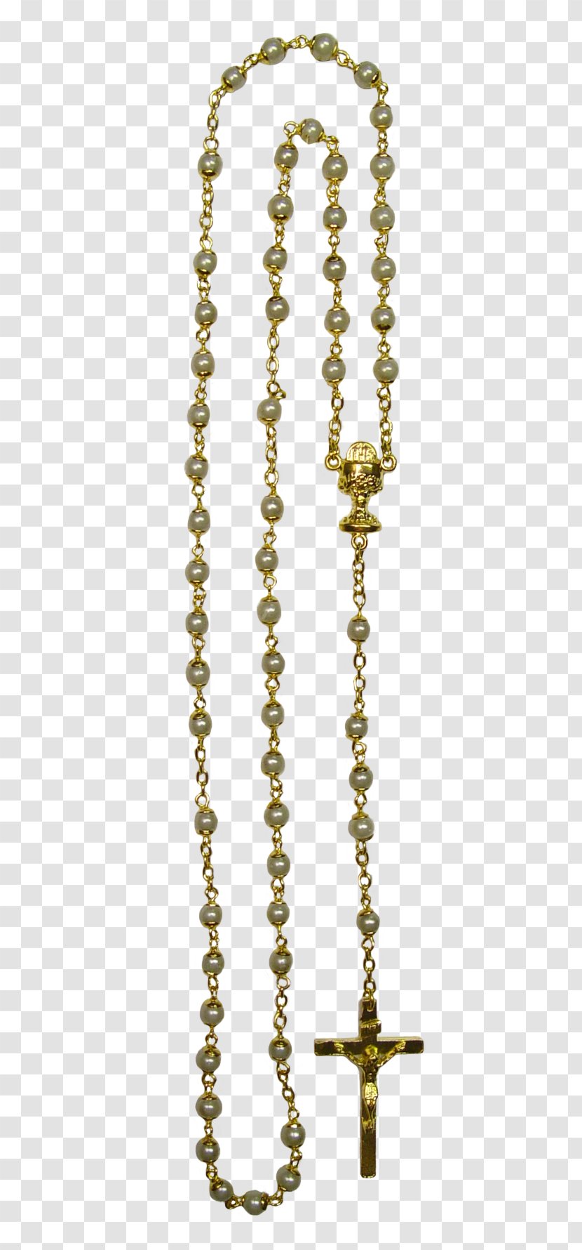 Necklace Rosary Body Jewellery - Brass - Beads Transparent PNG