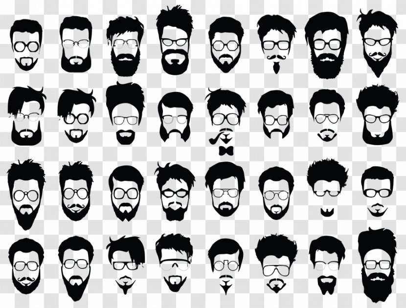 Beard Moustache Hairstyle Facial Hair - Goatee Transparent PNG