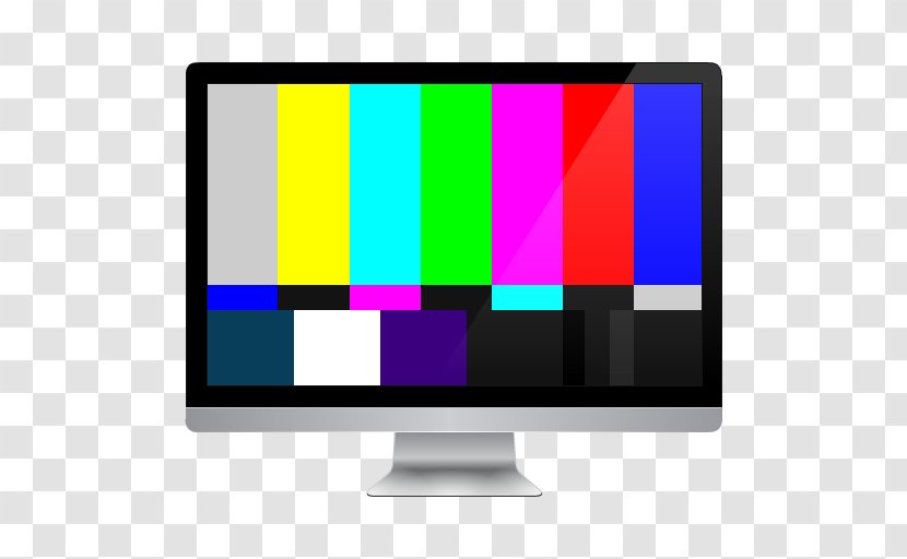 SMPTE Color Bars High-definition Television - Photography - Drop Transparent PNG