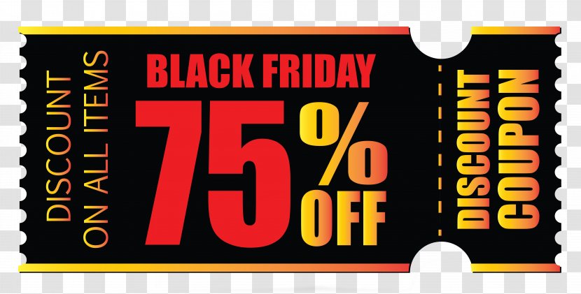 Coupon Clip Art - Voucher - Black Friday Transparent PNG