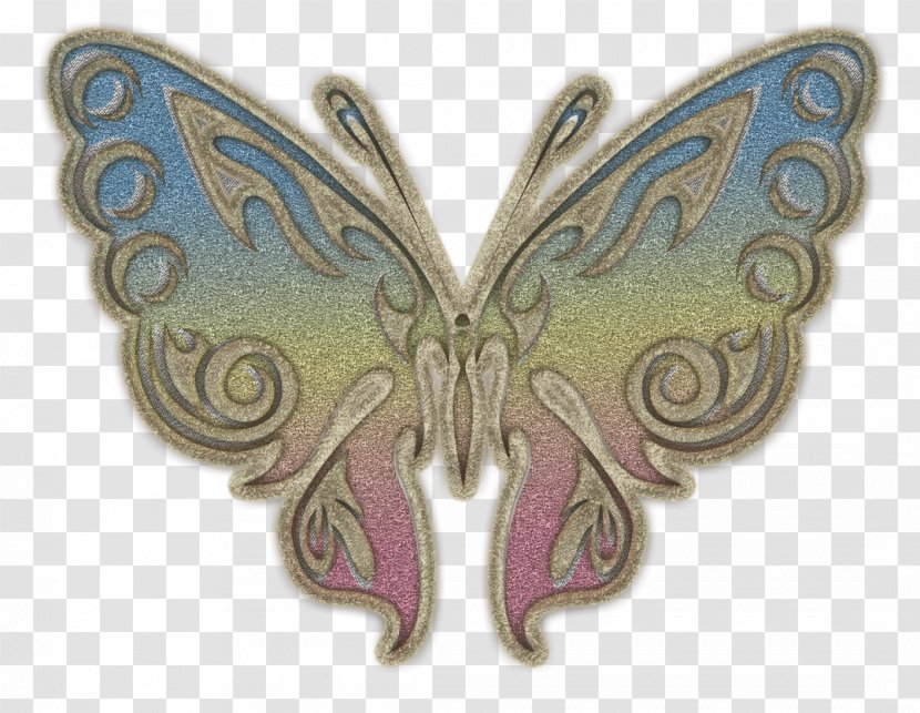 Moth - Invertebrate - Rainbow Glitter Transparent PNG